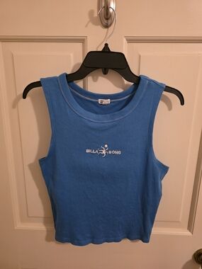 Billabong Blue Ribbed Tank Top